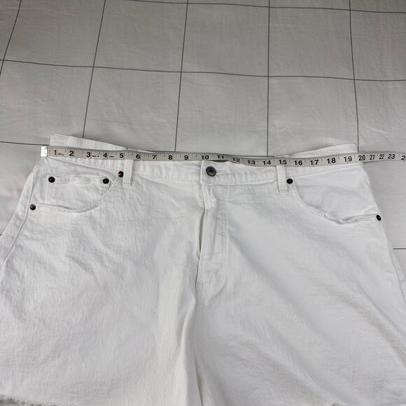 Abercrombie & Fitch Womens 35 White Dad Denim High Rise Curve Love Casual Light - Picture 7 of 11
